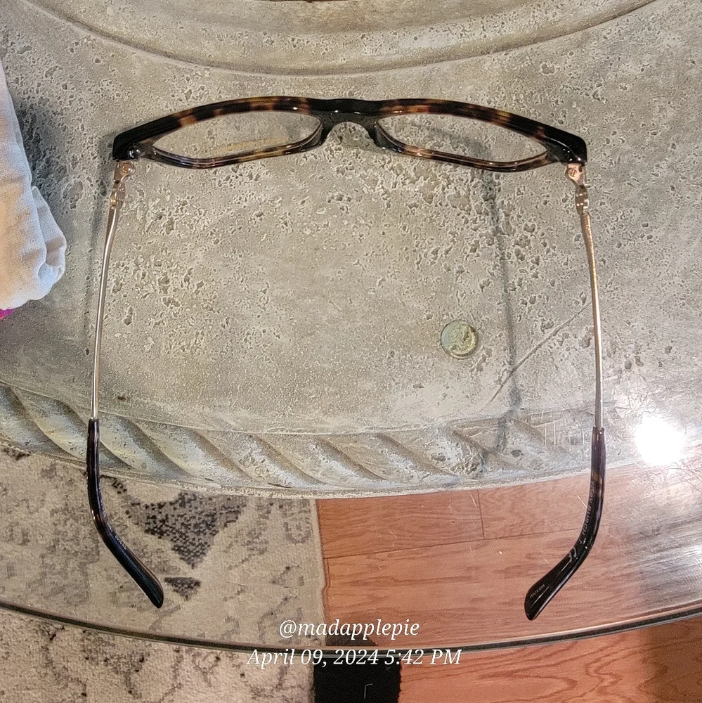 New Tory Burch TY 2107 Dark Tortoise Plastic Square Eyeglasses Designer #62